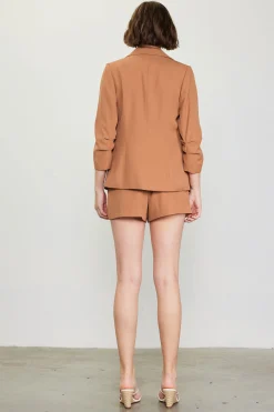 SKIES ARE BLUE Recycled Shirred Sleeve Blazer* Blazers