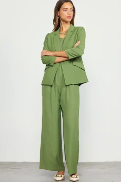 SKIES ARE BLUE Recycled Shirred Sleeve Blazer* Blazers