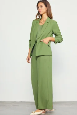 SKIES ARE BLUE Recycled Shirred Sleeve Blazer* Blazers