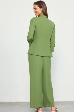 SKIES ARE BLUE Recycled Shirred Sleeve Blazer* Blazers