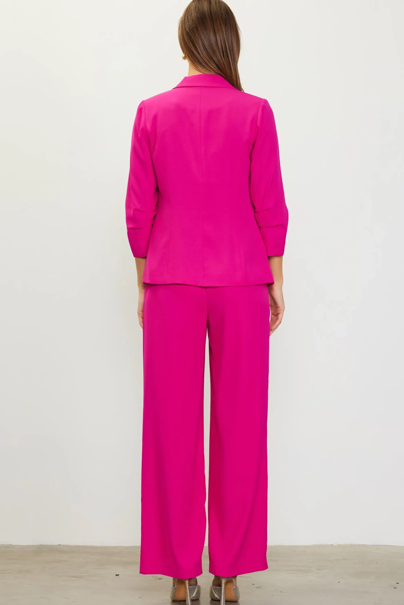 SKIES ARE BLUE Recycled Shirred Sleeve Blazer* Blazers