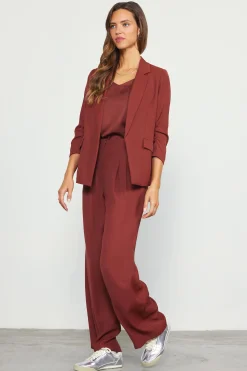 SKIES ARE BLUE Recycled Shirred Sleeve Blazer* Blazers