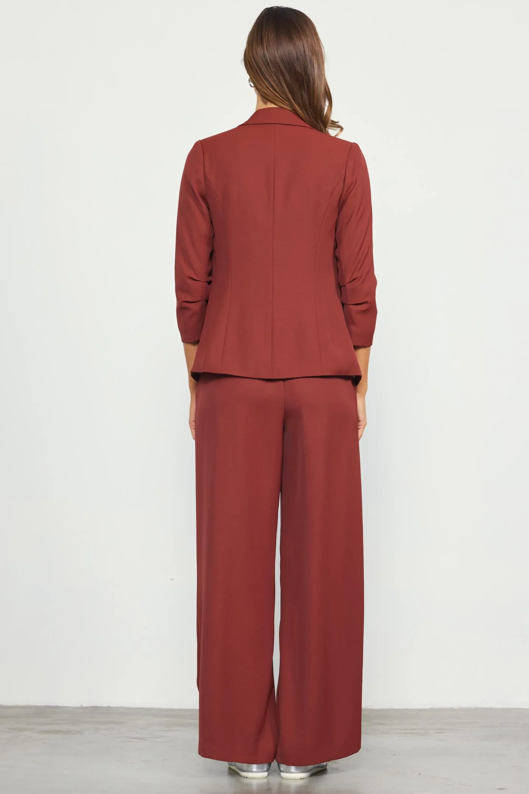 SKIES ARE BLUE Recycled Shirred Sleeve Blazer* Blazers