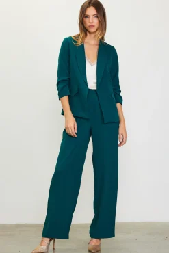 SKIES ARE BLUE Recycled Shirred Sleeve Blazer* Blazers