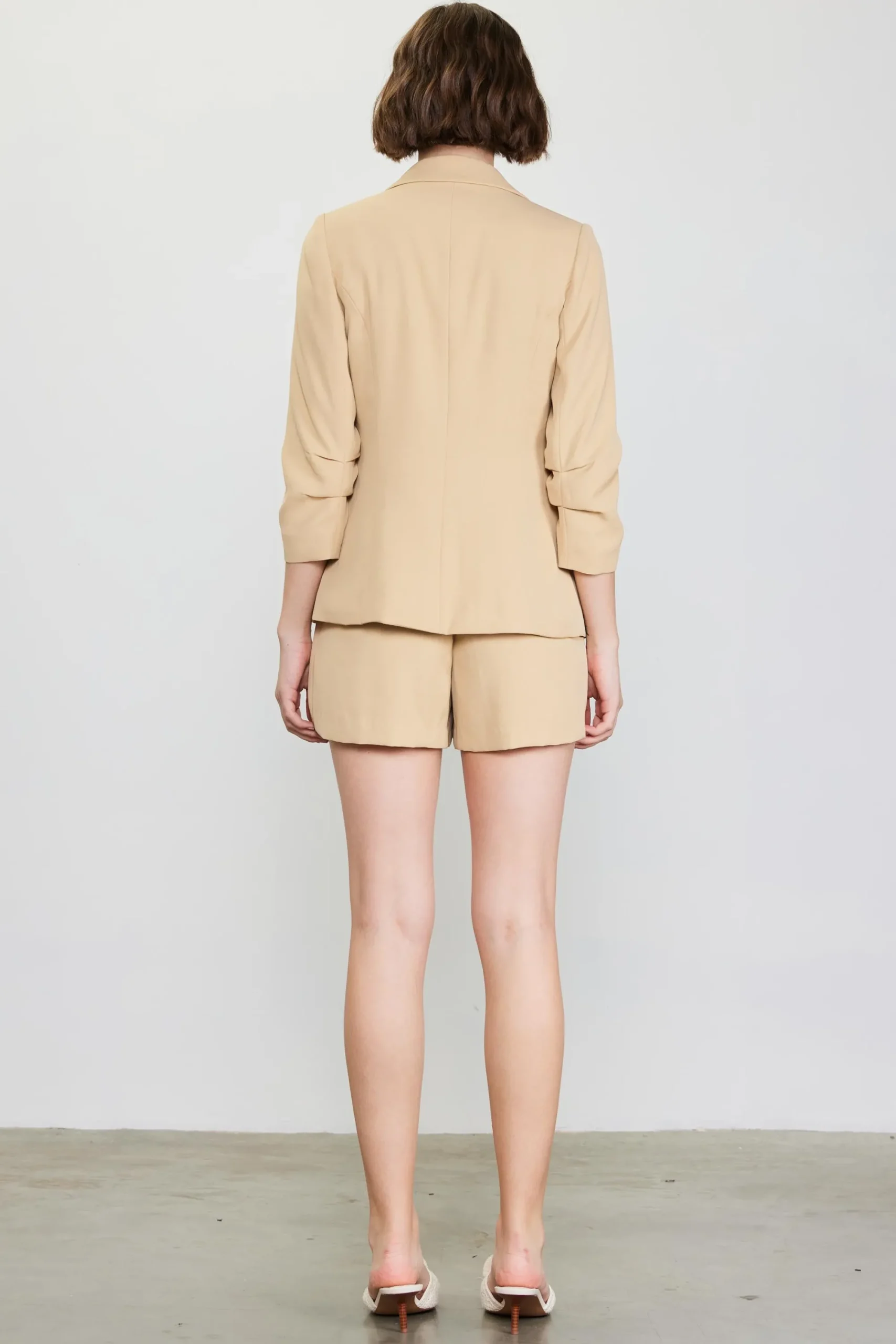 SKIES ARE BLUE Recycled Shirred Sleeve Blazer* Blazers