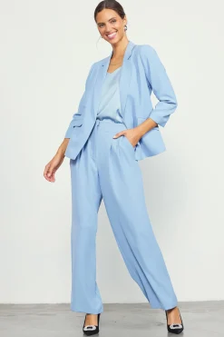 SKIES ARE BLUE Recycled Shirred Sleeve Blazer* Blazers