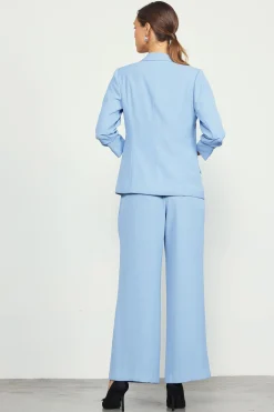 SKIES ARE BLUE Recycled Shirred Sleeve Blazer* Blazers