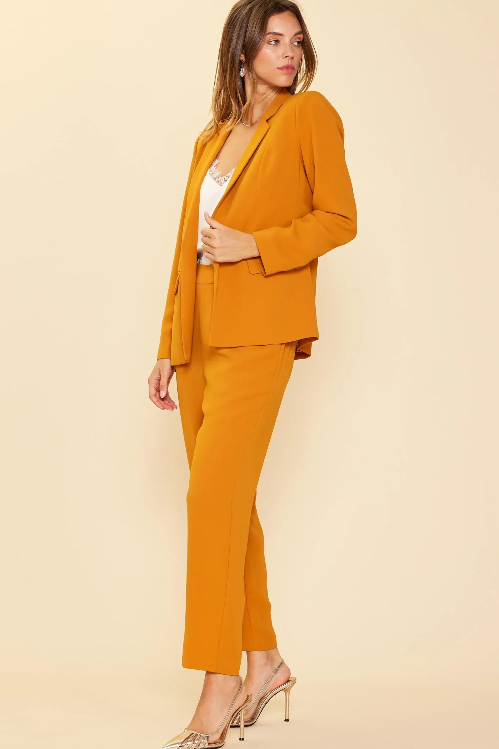 SKIES ARE BLUE Recycled Structured Blazer* Blazers