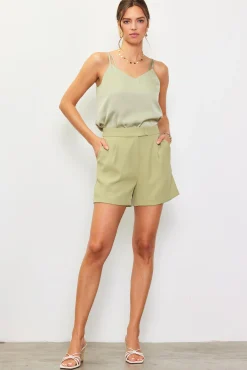 SKIES ARE BLUE Recycled Tailored Shorts* Shorts