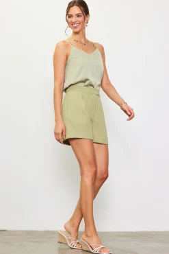 SKIES ARE BLUE Recycled Tailored Shorts* Shorts