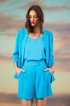 SKIES ARE BLUE Recycled Tailored Shorts* Shorts