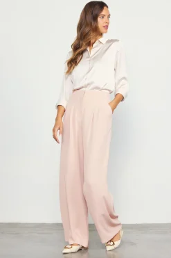 SKIES ARE BLUE Recycled Wide Leg Pants* Pants
