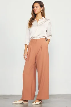 SKIES ARE BLUE Recycled Wide Leg Pants* Pants