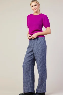 SKIES ARE BLUE Recycled Yarn Short Sleeve Sweater* Sweaters