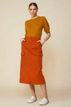 SKIES ARE BLUE Recycled Yarn Short Sleeve Sweater* Sweaters