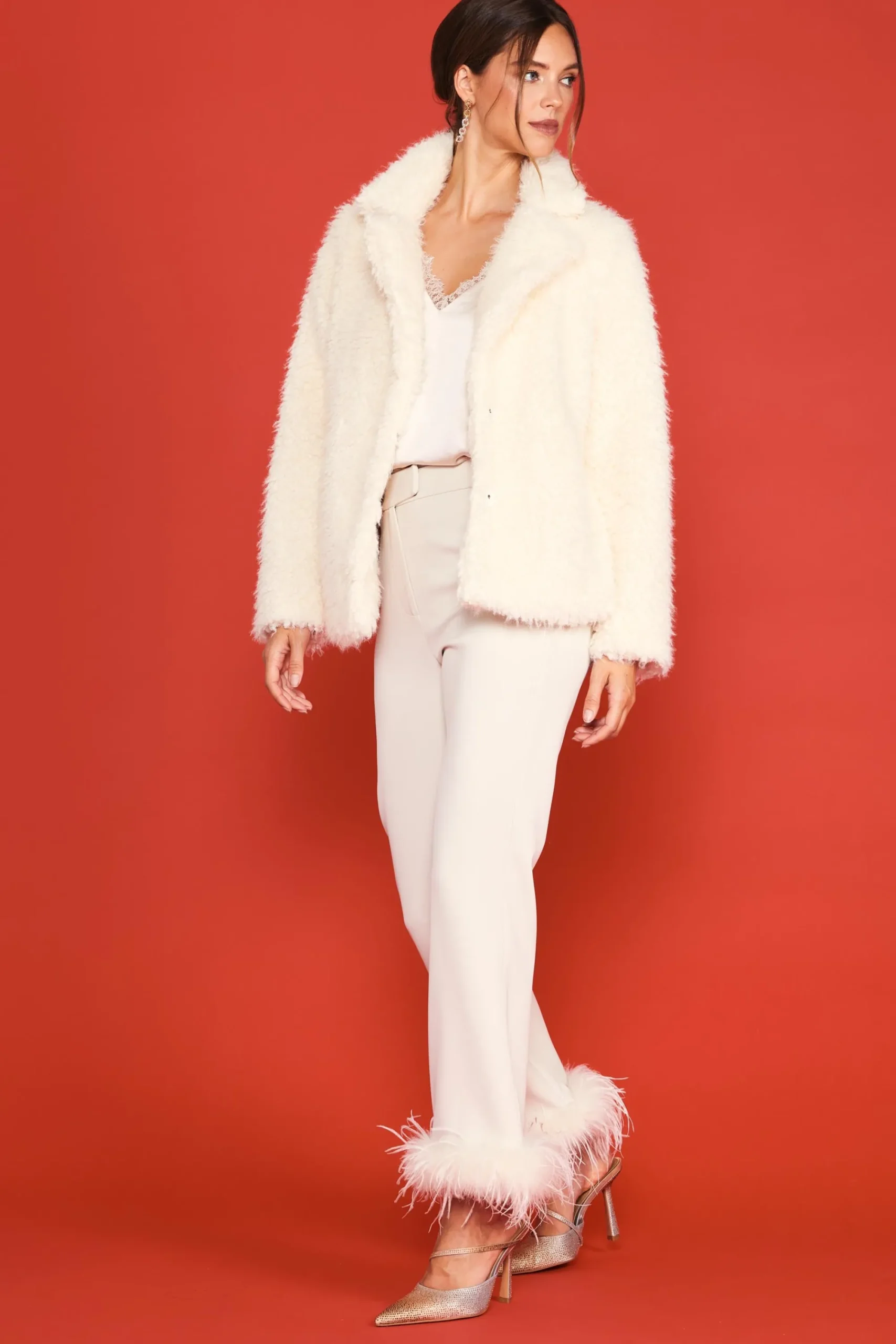 SKIES ARE BLUE Relaxed Fit Sherpa Jacket* Outerwear