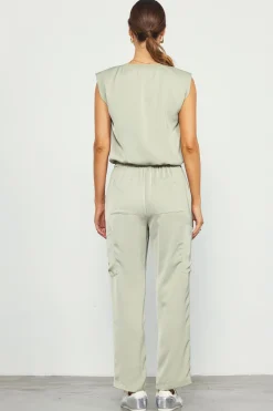 SKIES ARE BLUE Relaxed Utility Pintucked Pants* Pants