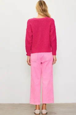 SKIES ARE BLUE Relaxed V Neck Sweater* Long Sleeve Tops|Sweaters