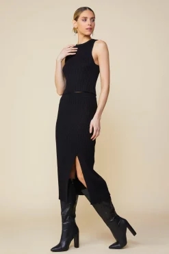 SKIES ARE BLUE Ribbed Knit Sleeveless Top* Sleeveless Tops