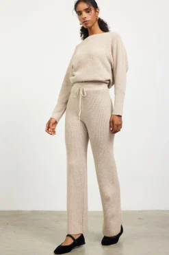 SKIES ARE BLUE Ribbed Knit Wide Leg Pants* Pants