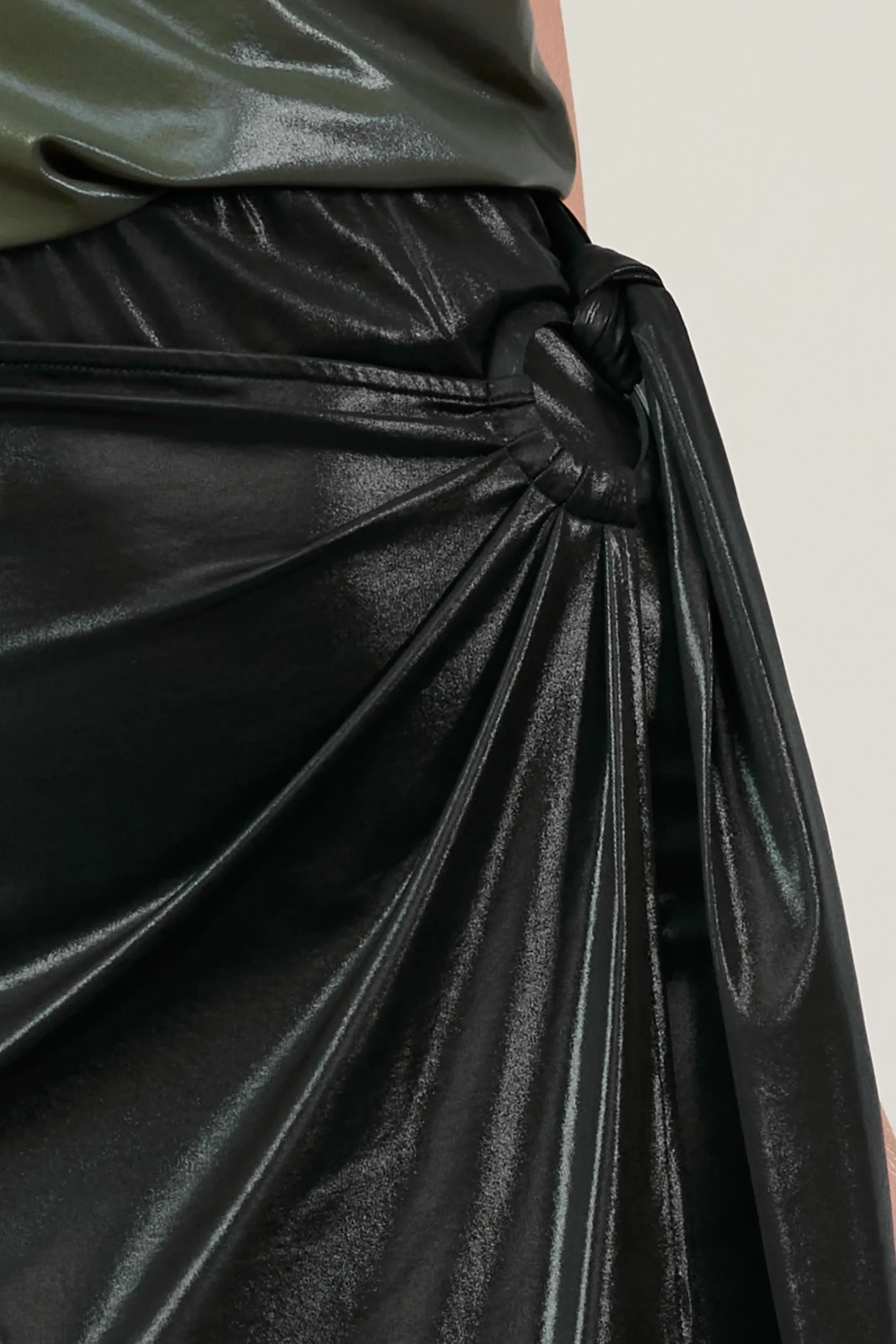 SKIES ARE BLUE Ring Tie Wrap Midi Skirt* Skirts