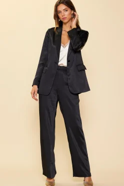 SKIES ARE BLUE Satin Tailored Blazer* Blazers