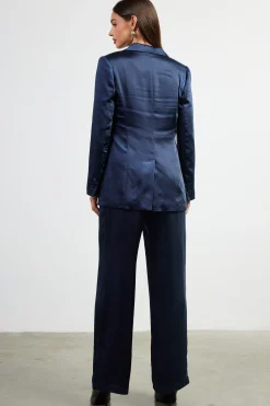 SKIES ARE BLUE Satin Tailored Blazer* Blazers