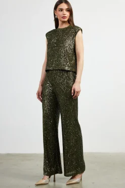 SKIES ARE BLUE Sequin Bubble Muscle Tank* Sleeveless Tops