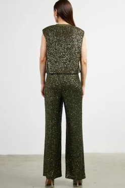 SKIES ARE BLUE Sequin Bubble Muscle Tank* Sleeveless Tops