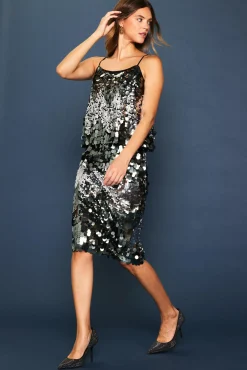 SKIES ARE BLUE Sequin Cami Top* Sleeveless Tops