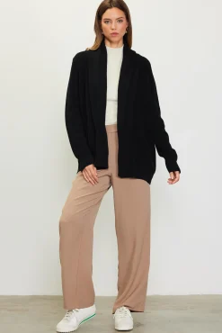 SKIES ARE BLUE Shawl Collar Sweater Cardigan* Long Sleeve Tops|Sweaters