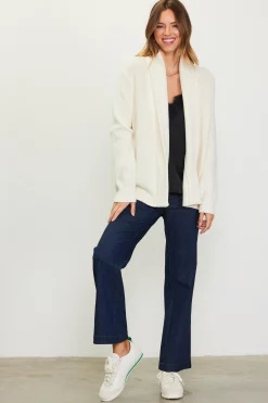 SKIES ARE BLUE Shawl Collar Sweater Cardigan* Long Sleeve Tops|Sweaters