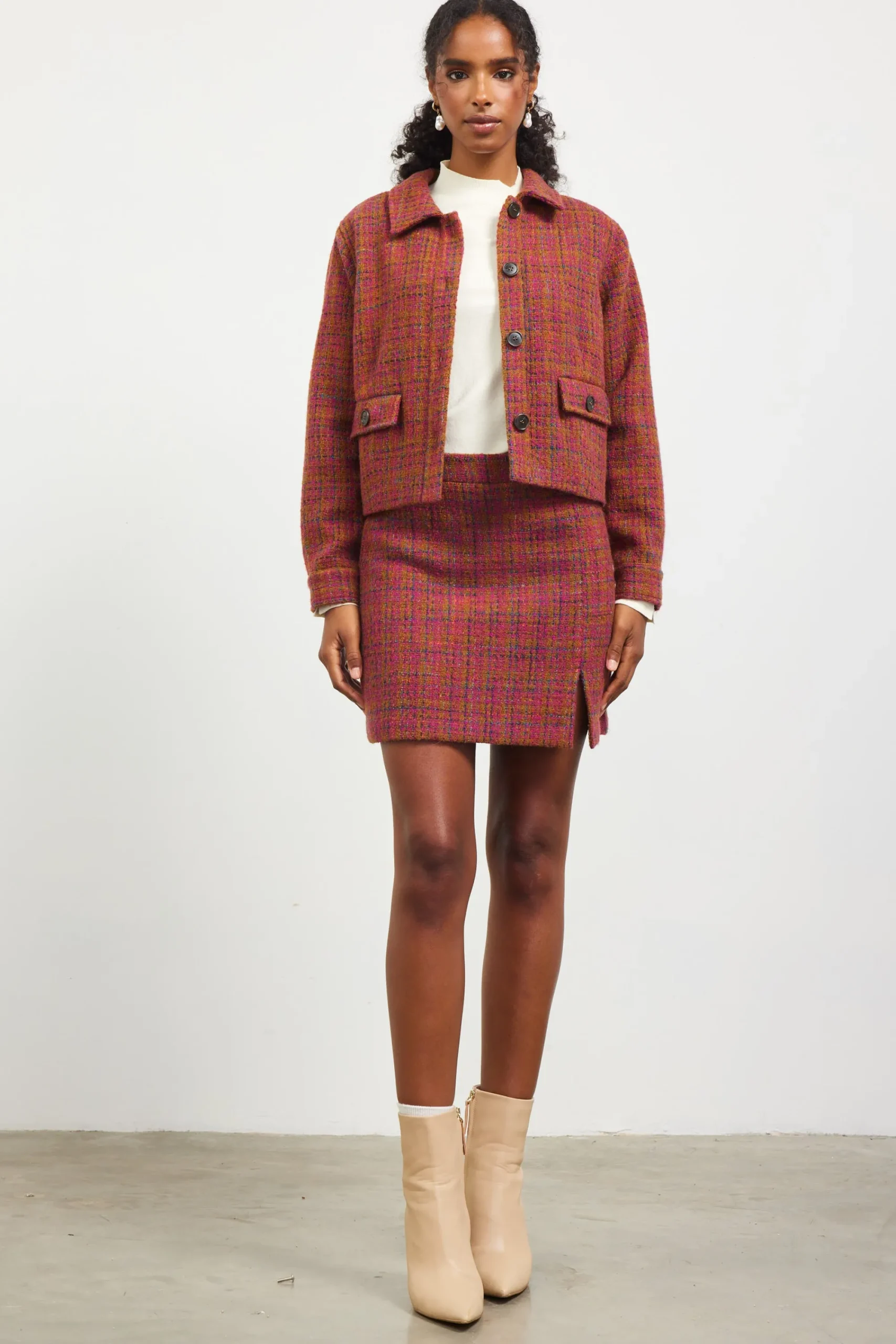SKIES ARE BLUE Sienna Tweed Jacket* Outerwear|Blazers