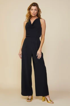 SKIES ARE BLUE Sleeveless Cowl Neck Jumpsuit* Jumpsuits