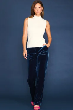 SKIES ARE BLUE Sleeveless Mock Neck Jewel Detail Top* Sleeveless Tops