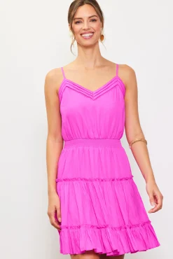 SKIES ARE BLUE Smocked Waist Mini Dress* Mini Dresses