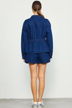 SKIES ARE BLUE Stretch Denim Trucker Jacket* Outerwear