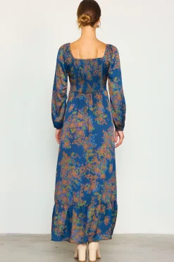 SKIES ARE BLUE Sweetheart Neckline Longsleeve Maxi Dress* Maxi Dresses