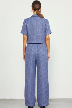 SKIES ARE BLUE Tailored Tweed Cropped Blazer* Blazers