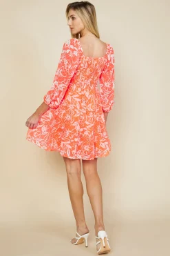 SKIES ARE BLUE Tropical Jacquard Mini Dress* Mini Dresses