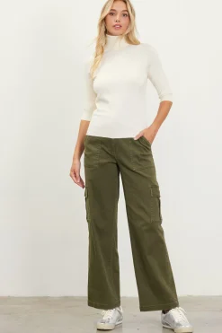 SKIES ARE BLUE Turtleneck Three Quarter Sleeve Sweater* Long Sleeve Tops|Sweaters