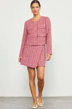 SKIES ARE BLUE Tweed Structured Jacket* Outerwear|Blazers