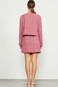 SKIES ARE BLUE Tweed Structured Jacket* Outerwear|Blazers