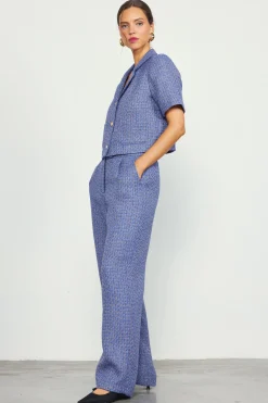 SKIES ARE BLUE Tweed Wide Leg Pants* Pants
