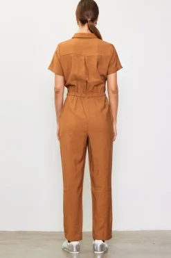 SKIES ARE BLUE Utility Short Sleeve Jumpsuit* Jumpsuits