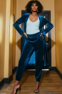 SKIES ARE BLUE Velvet Jogger Pants* Pants