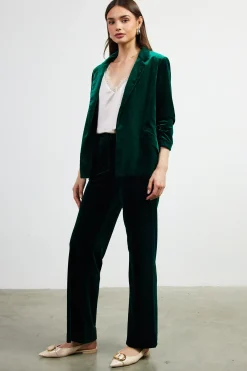 SKIES ARE BLUE Velvet Wide Leg Pants* Pants