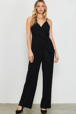 SKIES ARE BLUE Waist Tie Detail Sleeveless Jumpsuit* Jumpsuits
