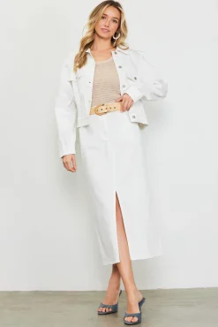 SKIES ARE BLUE Washed Cotton Twill Jacket* Outerwear