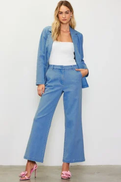 SKIES ARE BLUE Washed Trousers* Pants